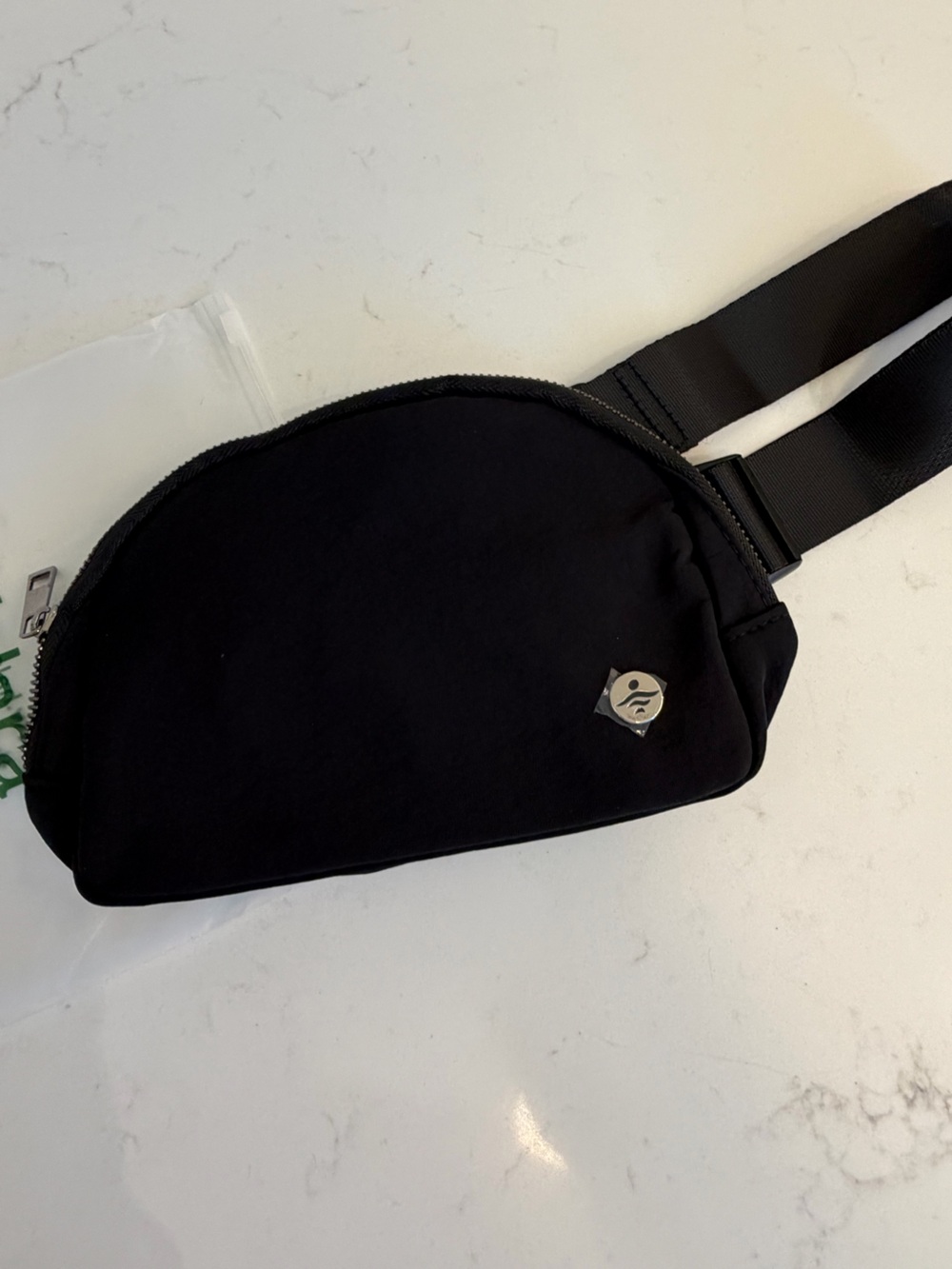 HALARA Black Belt Bag with Subtle Logo